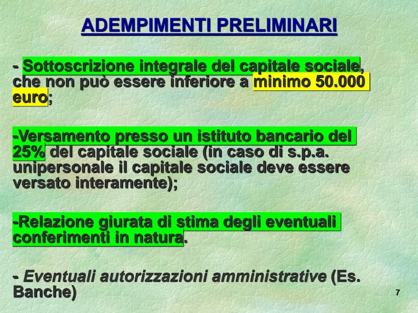 La società per azioni
S La società per azioni è società
di capitali dotata di
autonomia patrimoniale
perfetta, le cui quote di
partecipazion