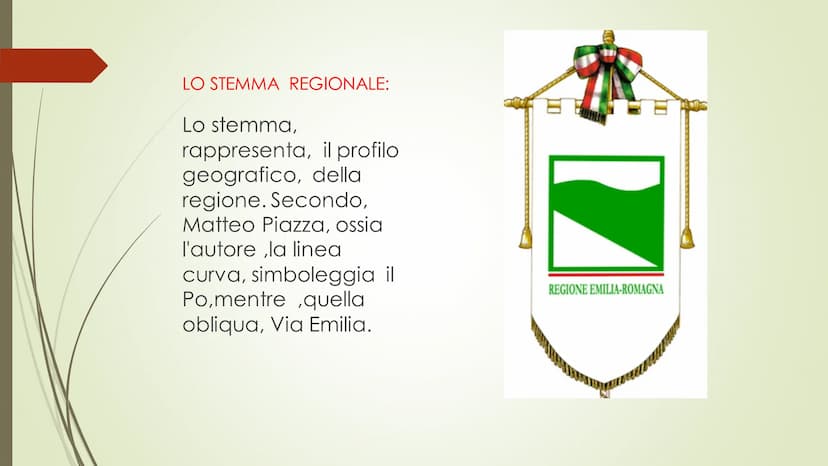 L' EMILIA ROMAGNA
-
Autore: Cimmino Alessio. I CONFINI:
L' Emilia Romagna, è una
regione, dell'Italia
settentrionale.Confina: a
nord ,con Lo