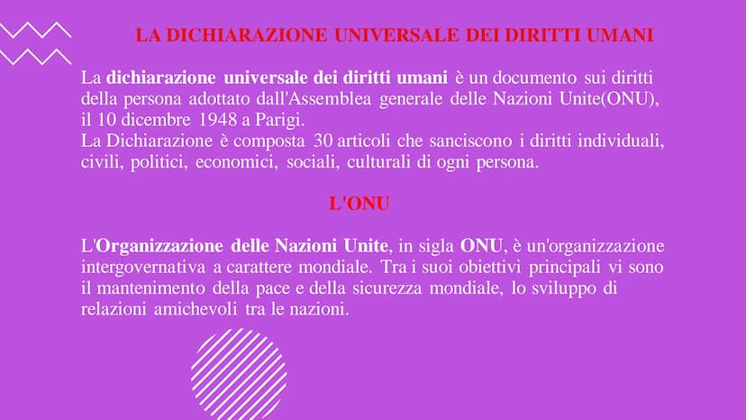 tutti i
DIRITTI
UMANI
per bith CHE COSA SONO I DIRITTI
DELL'UOMO?
Quando nel 1948 finì quello che
fu un evento devastante per
l'umanità, cio