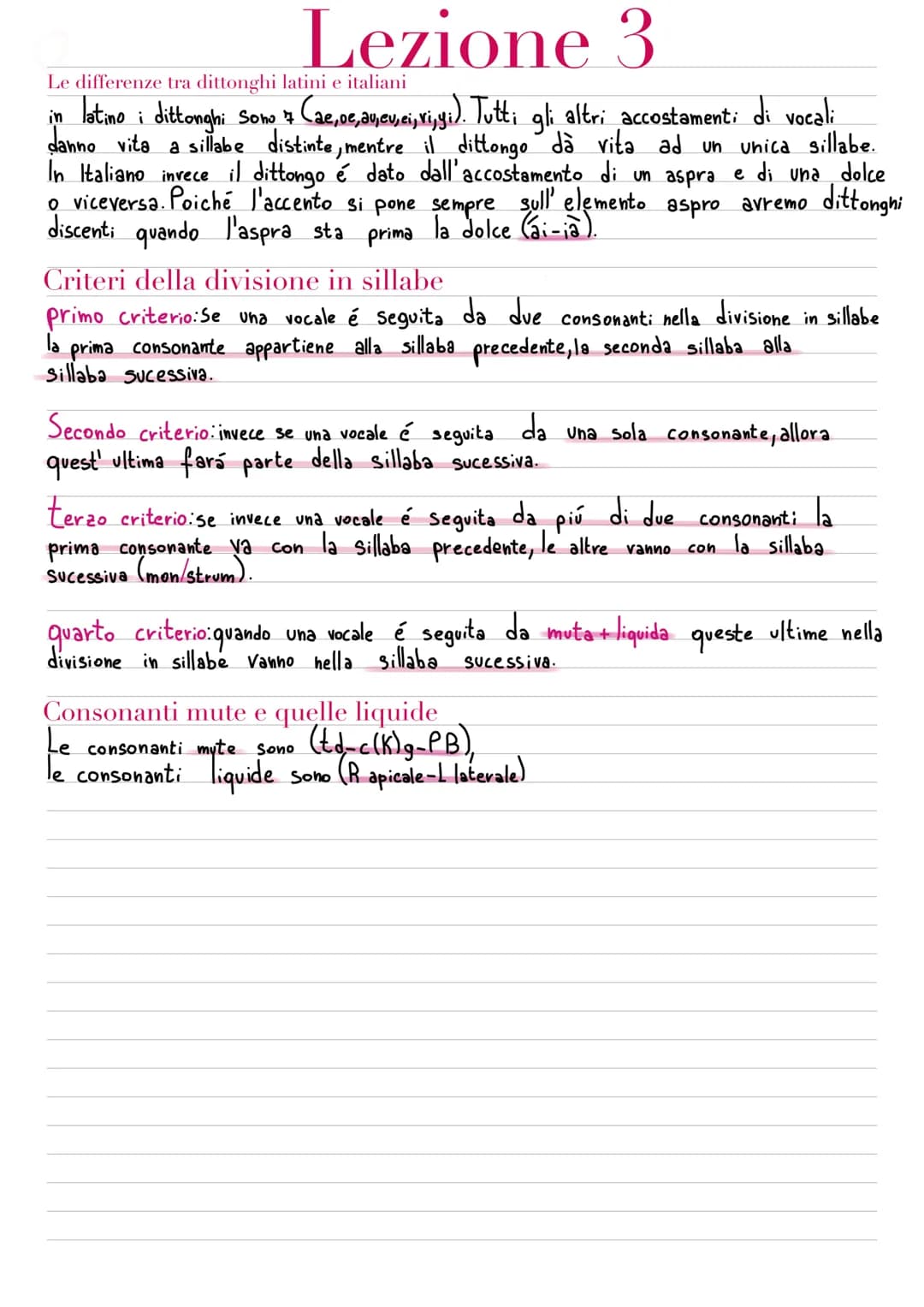 
<h2 id="ledifferenzetraidittonghilatinieitaliani">Le differenze tra i dittonghi latini e italiani</h2>
<p>In latino, i dittonghi sono (ae e