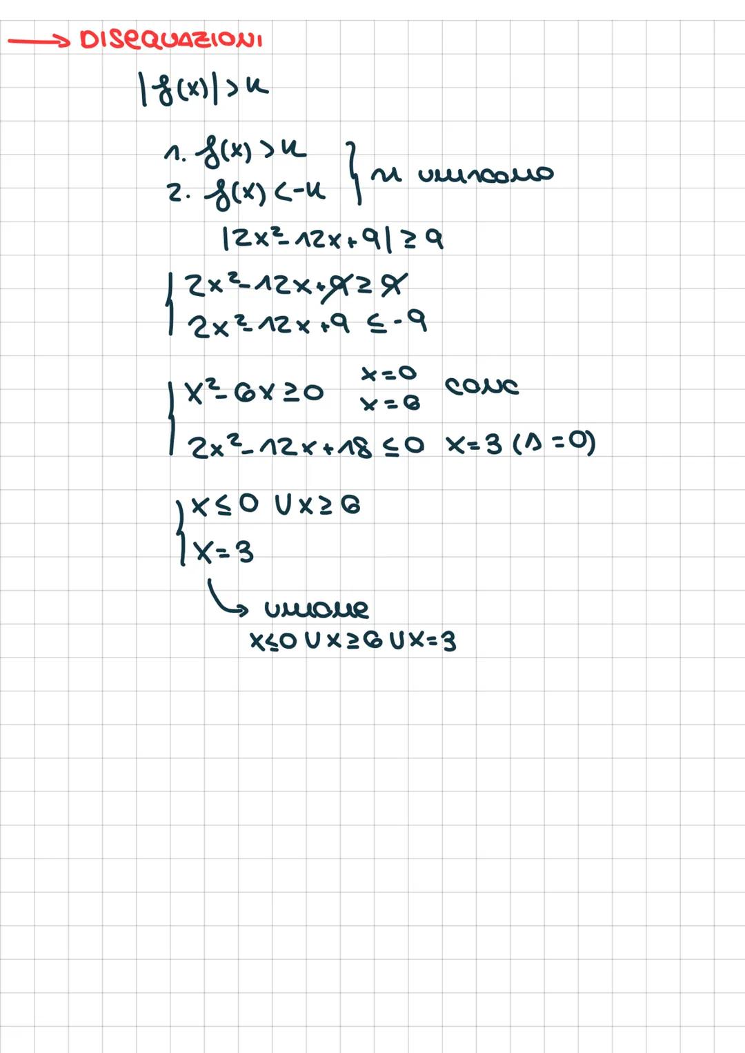 MODUU
equazioni
18(x))
1-8(x)] = f(x)
ne f(x) 20
ne f(x) <O> 18(x)/= 8(x)
выко
Ls n può anche elevare alla seconda
UN MODULO NON può essere 