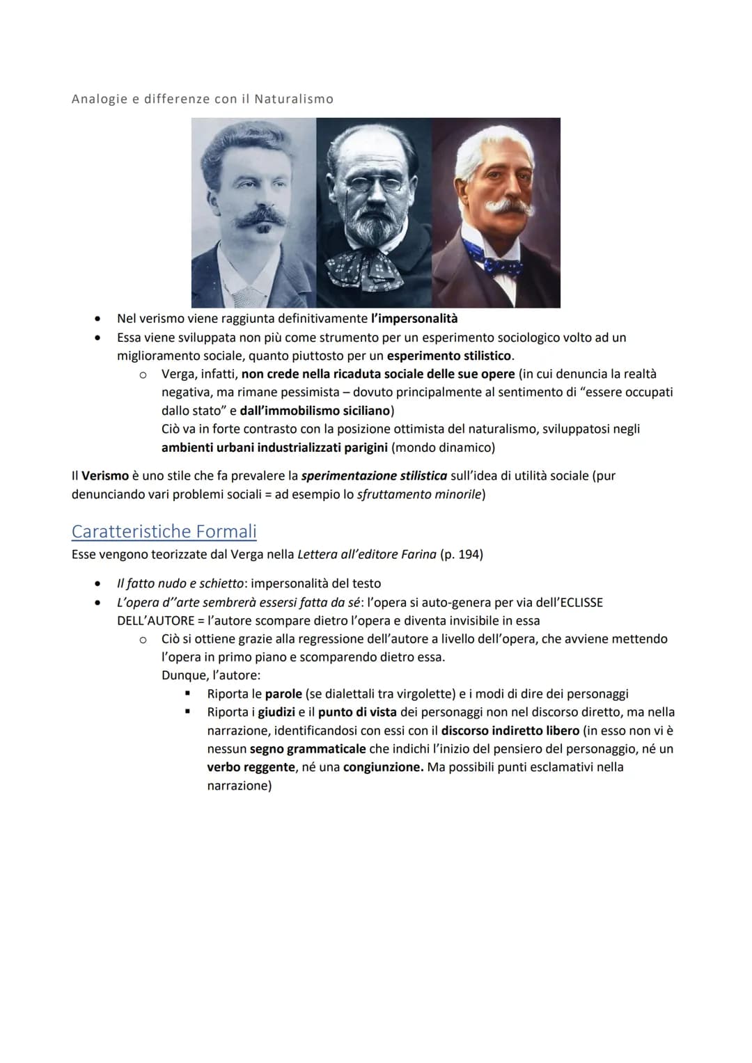 Sommario
Sommario
Naturalismo Francese
Verismo...
Caratteristiche Formali..
Naturalismo Francese
Fondamenti teorici
Gli scrittori italiani, 