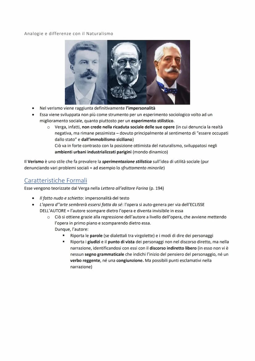 Sommario
Sommario
Naturalismo Francese
Verismo...
Caratteristiche Formali..
Naturalismo Francese
Fondamenti teorici
Gli scrittori italiani, 