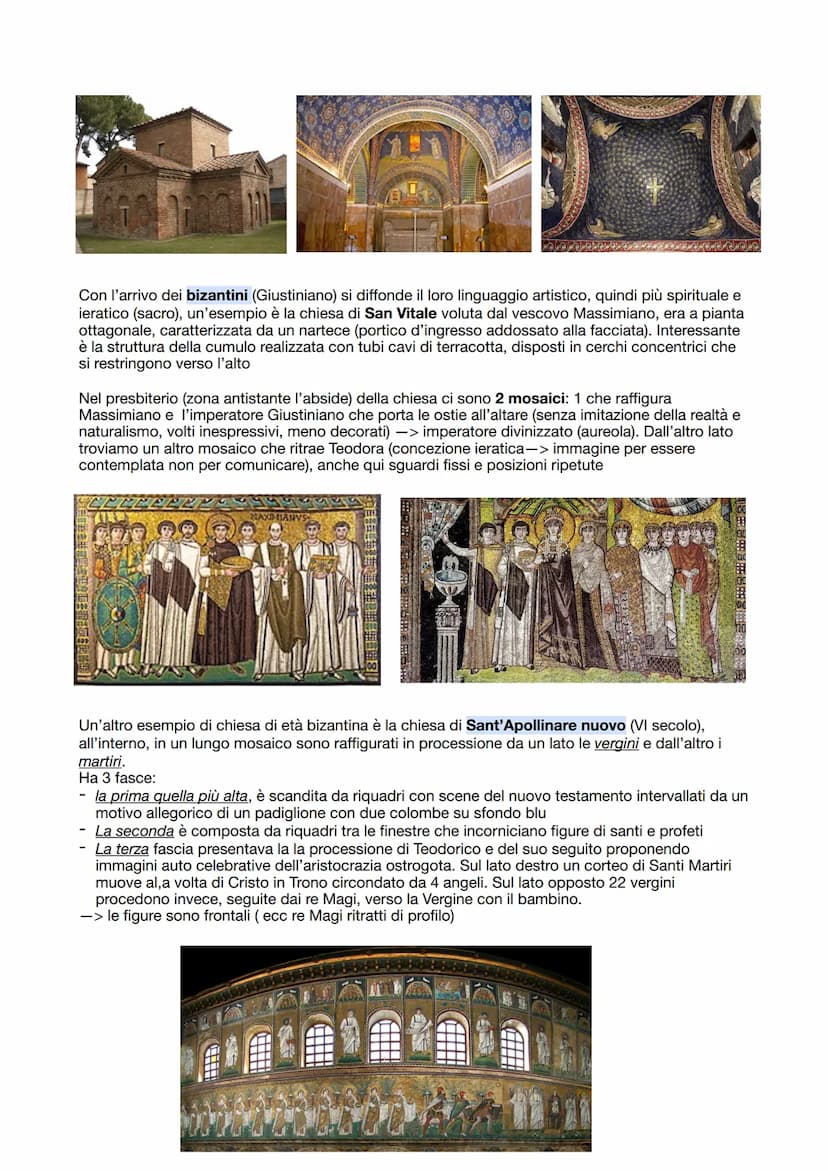 APPUNTI DI STORIA DELL'ARTE
L'arte paleocristiana
Medioevo: età di mezzo tra l'età classica e il rinascimento, si divide in 2 periodi:
- Alt