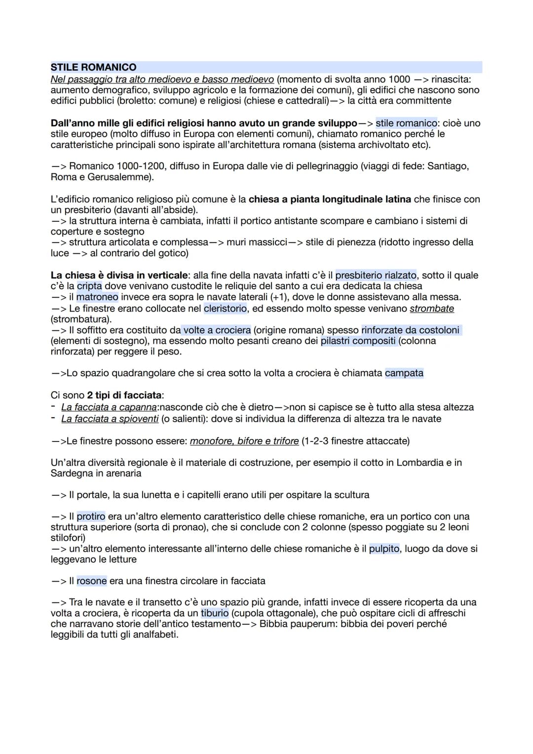 APPUNTI DI STORIA DELL'ARTE
L'arte paleocristiana
Medioevo: età di mezzo tra l'età classica e il rinascimento, si divide in 2 periodi:
- Alt