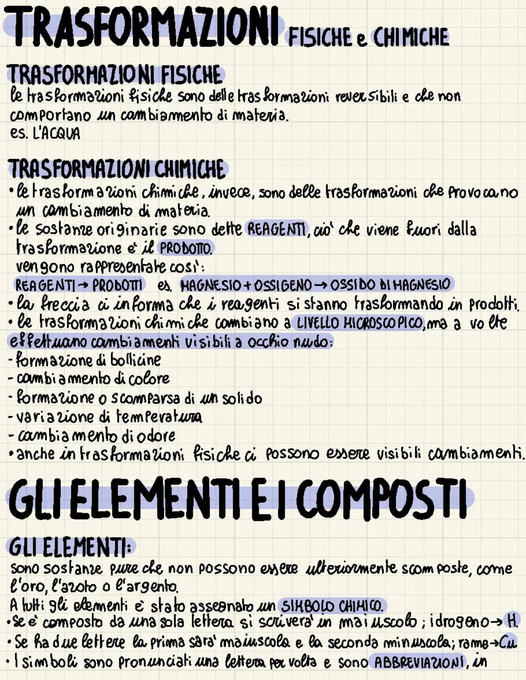 elementi e composti