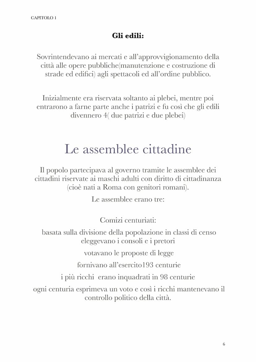 CAPITOLO 1
(dal 509 a.C. al 27 a.C.
dal latino: "res publica",
cioè "cosa pubblica"
SENATO
Le istituzioni repubblicane
formato da
300
membri