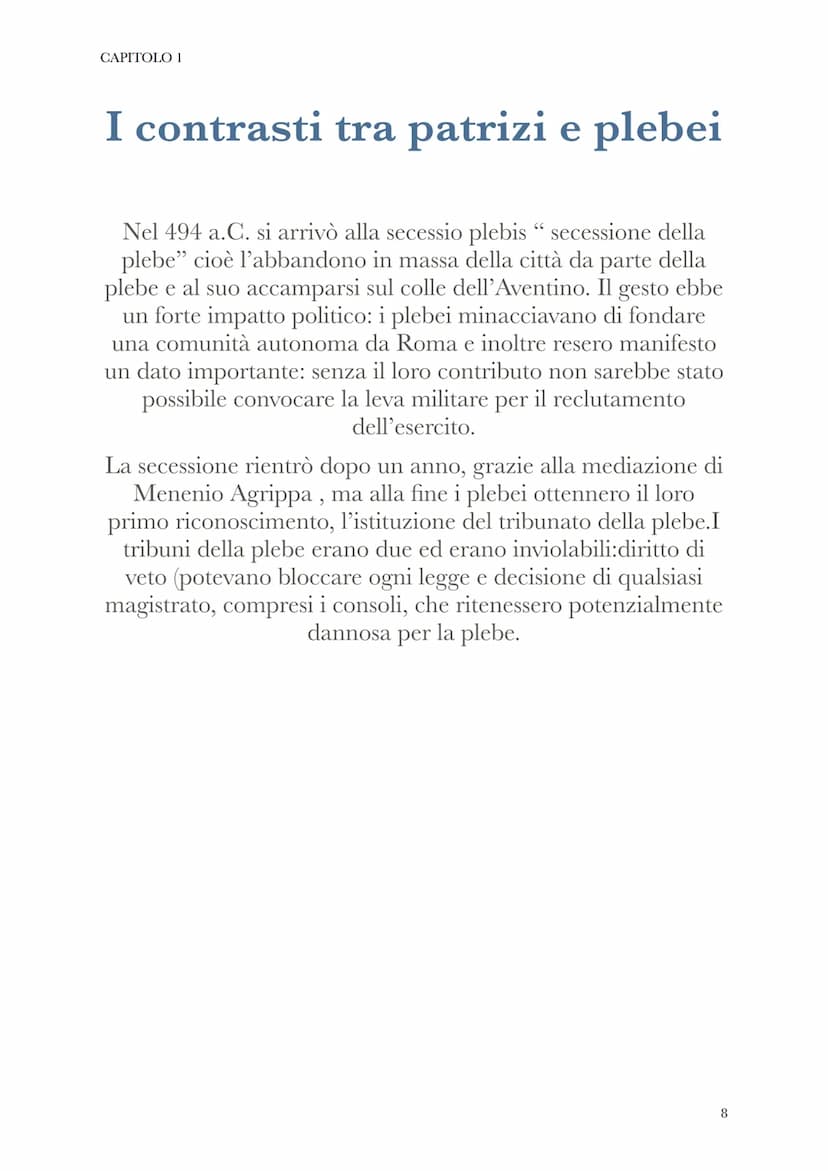CAPITOLO 1
(dal 509 a.C. al 27 a.C.
dal latino: "res publica",
cioè "cosa pubblica"
SENATO
Le istituzioni repubblicane
formato da
300
membri