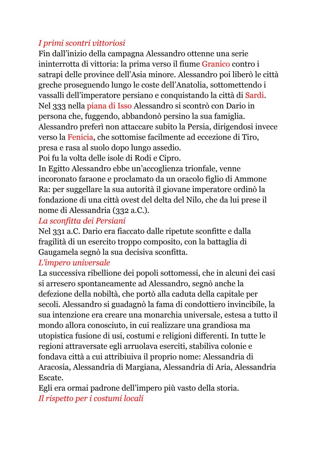 LE GUERRE PERSIANE
L'espansionismo persiano
Il VI secolo in Oriente fu un'epoca di profonde trasformazioni: Ciro
il grande (559-529 a.C.), u