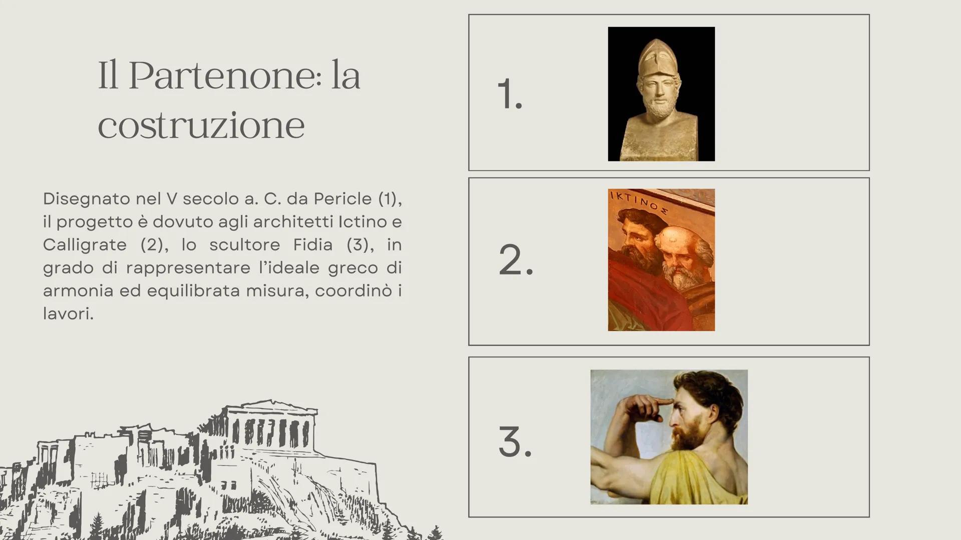 IL PARTENONE

PRESENTAZIONE
DI STORIA
DELL'ARTE Eretteo

# L'ACROPOLI DI ATENE

L'acropoli di Atene é situata nella parte piú alta della cit