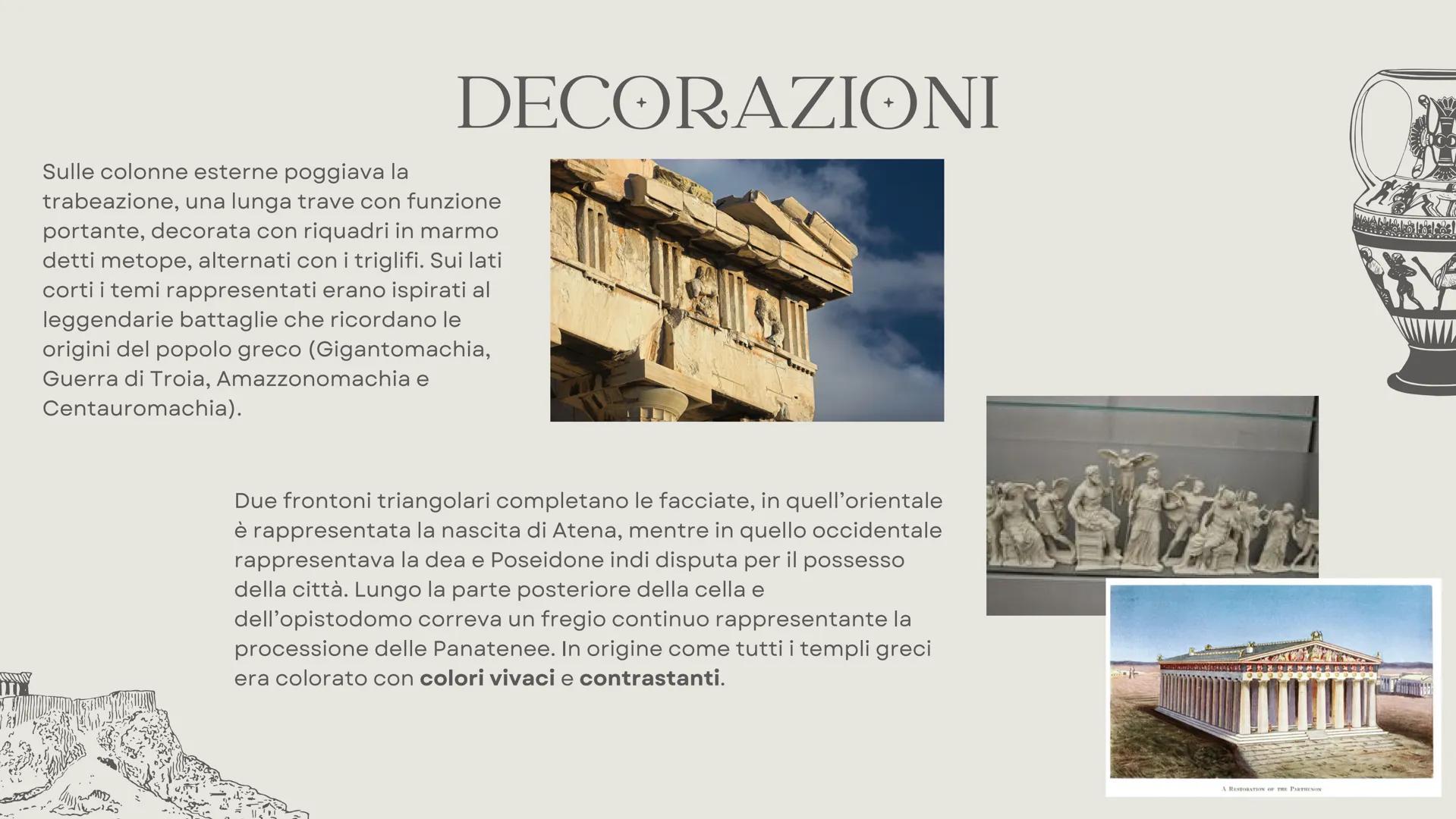 IL PARTENONE

PRESENTAZIONE
DI STORIA
DELL'ARTE Eretteo

# L'ACROPOLI DI ATENE

L'acropoli di Atene é situata nella parte piú alta della cit