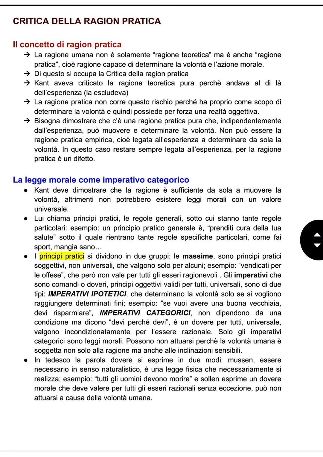 La grande luce del 1769
1. Kant vuole stabilire la differenza tra conoscenza sensibile e conoscenza
intelligibile
2. La prima è costituita d