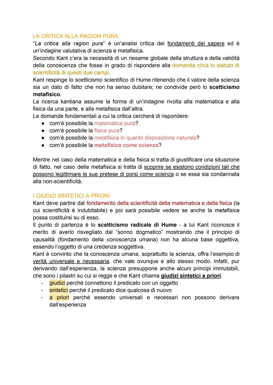KANT
Immanuel Kant nacque da una famiglia di origine scozzese, fu educato nello spirito
religioso del pietismo e uscito dal collegio studiò 