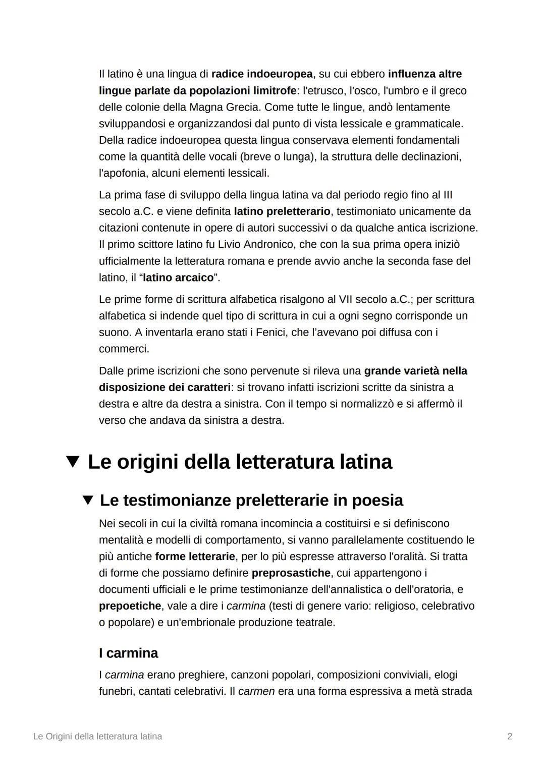 Le Origini della letteratura latina
Contesto
▾ Quadro sociale e culturale
Le strutture sociali
La gens è la struttura originaria della socie
