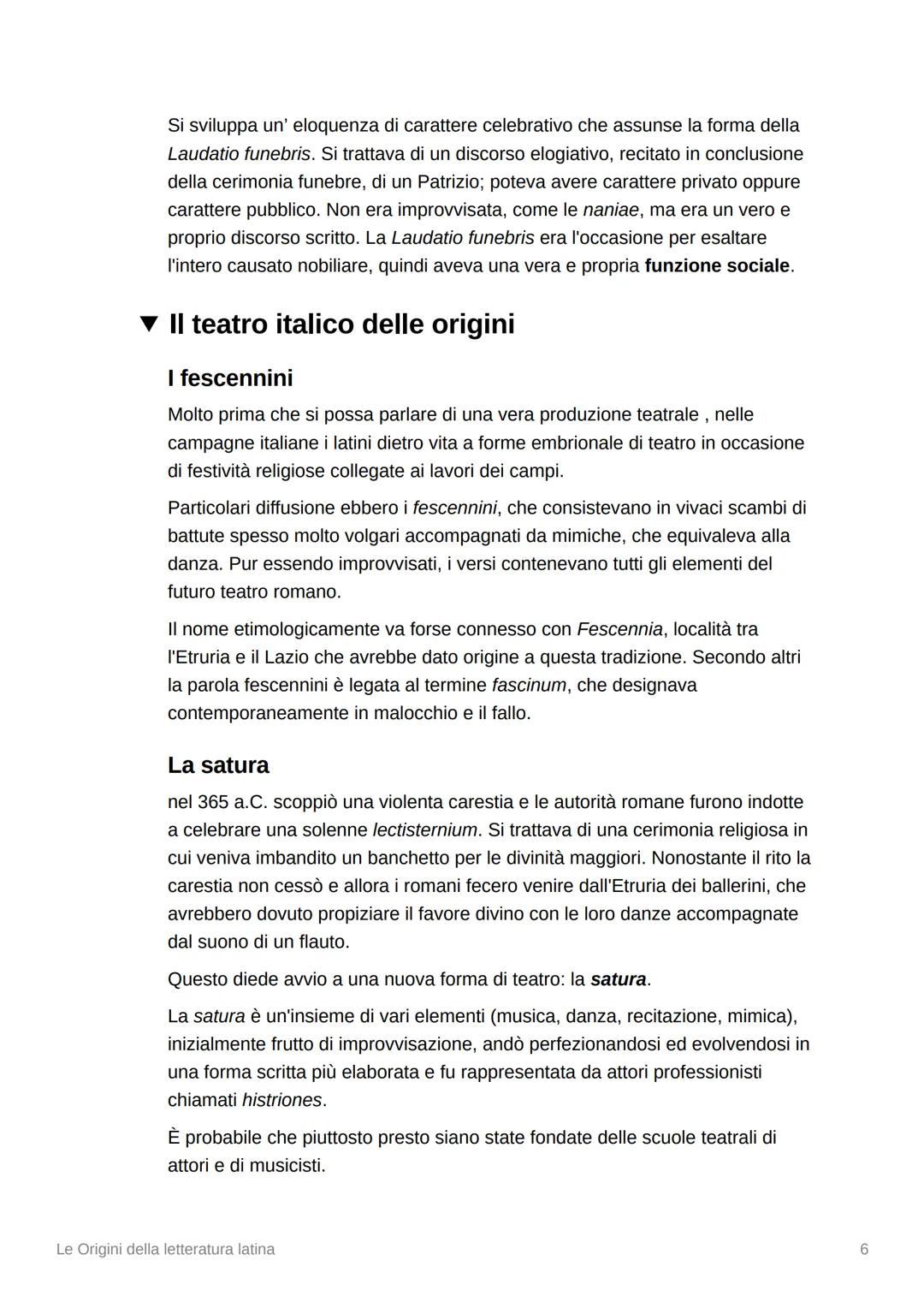 Le Origini della letteratura latina
Contesto
▾ Quadro sociale e culturale
Le strutture sociali
La gens è la struttura originaria della socie