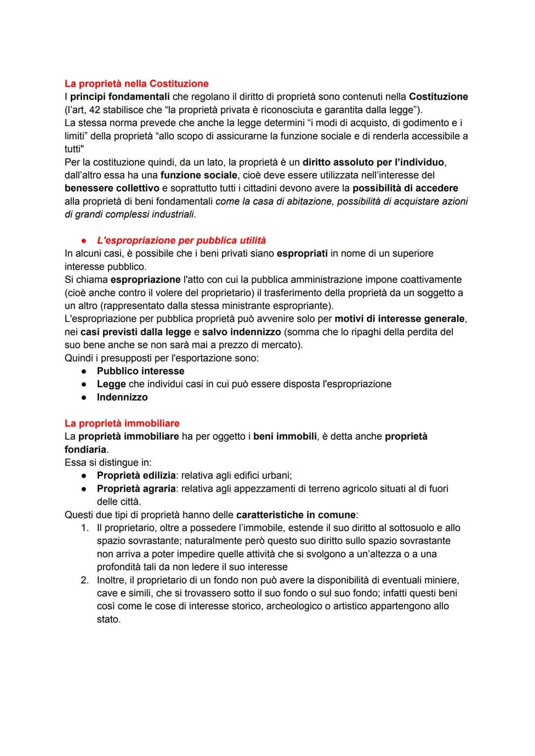La proprietà e i diritti reali di godimento
I diritti reali in generale
I diritti reali sono diritti che hanno per oggetto una cosa. Il più 