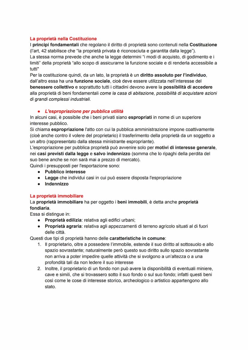 La proprietà e i diritti reali di godimento
I diritti reali in generale
I diritti reali sono diritti che hanno per oggetto una cosa. Il più 
