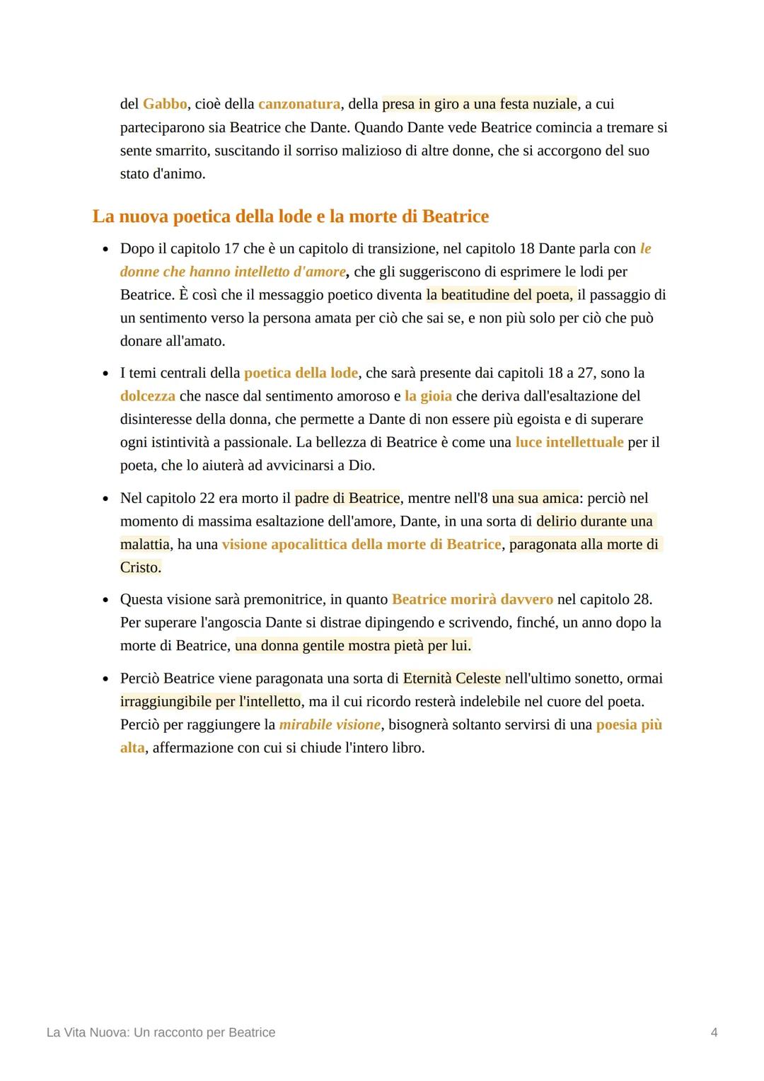 # La Vita Nuova: Un racconto per
Beatrice

## La Vita Nuova

- La Vita Nuova è una raccolta in prosa e in poesia in cui Dante racconta in fo