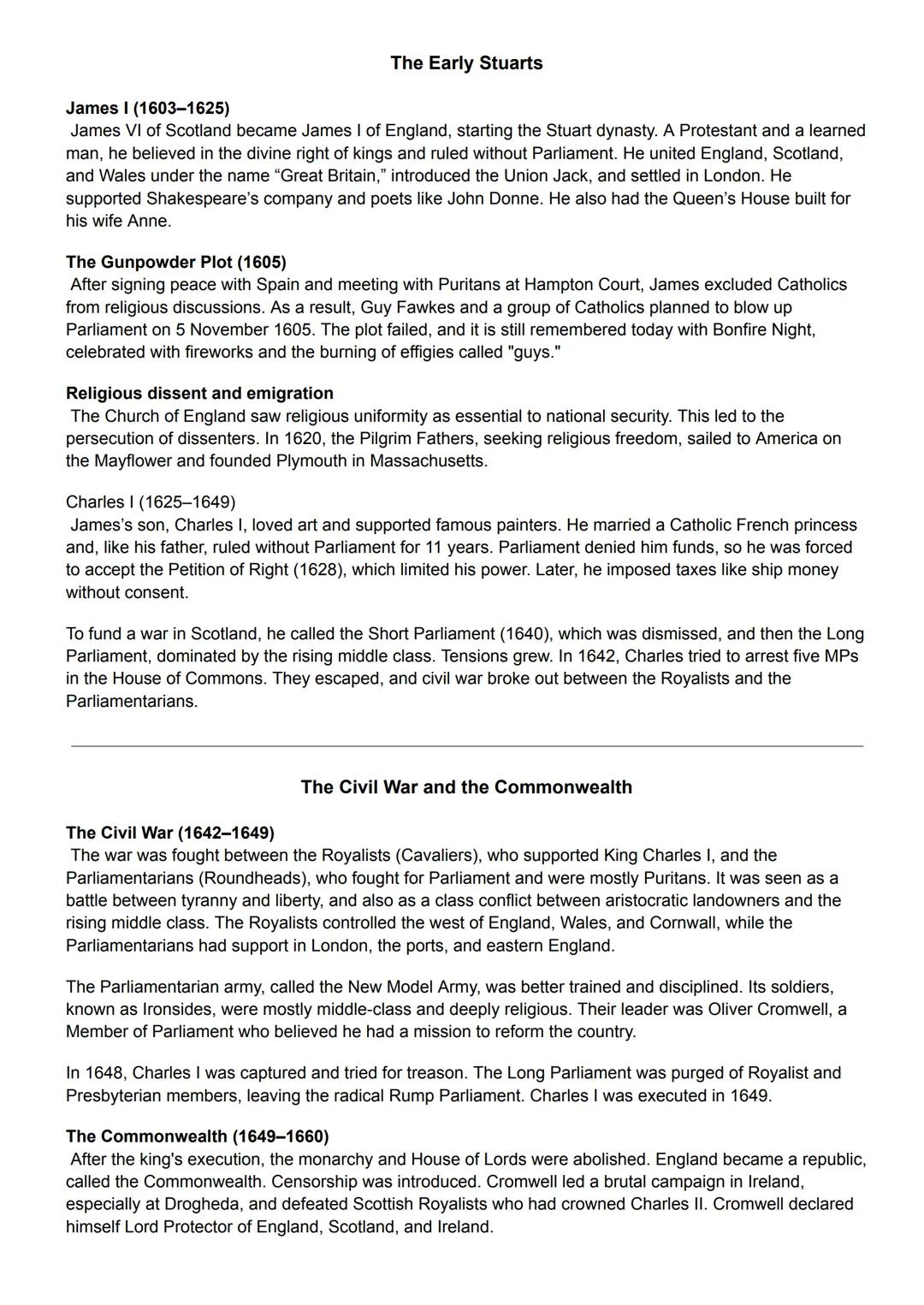 The Puritan Age, The Restoration and the Augustan Age