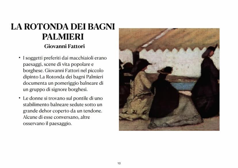 REALISMO
Movimento artistico che ha come obiettivo la rappresentazione oggettiva della realtà e in particolare la vita delle classi
sociali 