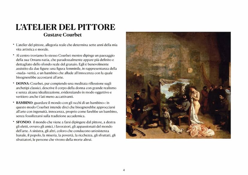 REALISMO
Movimento artistico che ha come obiettivo la rappresentazione oggettiva della realtà e in particolare la vita delle classi
sociali 
