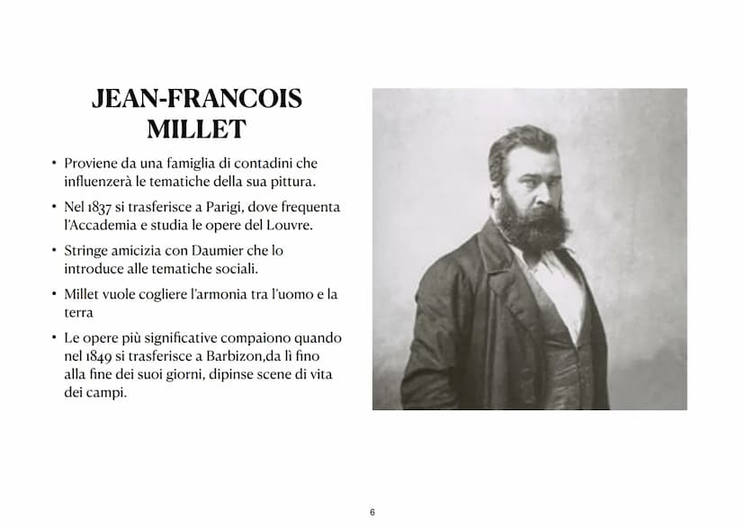 REALISMO
Movimento artistico che ha come obiettivo la rappresentazione oggettiva della realtà e in particolare la vita delle classi
sociali 
