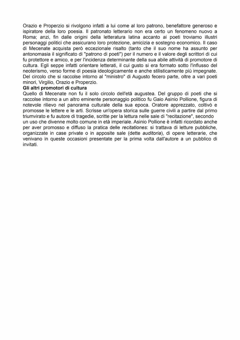 VIRGILIO
IL CONTESTO STORICO
L"età di Augusto"
Chiamiamo "età di Augusto" il periodo successivo alla battaglia di Azio (31 a.C.), che vide
i