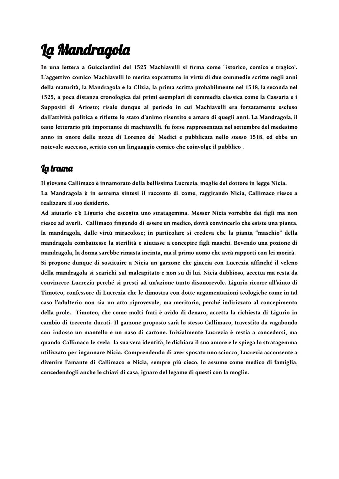 
<p>Niccolò Machiavelli è un intellettuale inserito nel panorama cinquecentesco, collocato però in un ambito culturale e letterario profonda