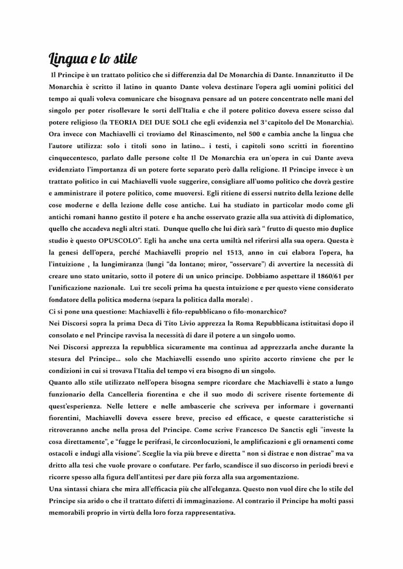 
<p>Niccolò Machiavelli è un intellettuale inserito nel panorama cinquecentesco, collocato però in un ambito culturale e letterario profonda