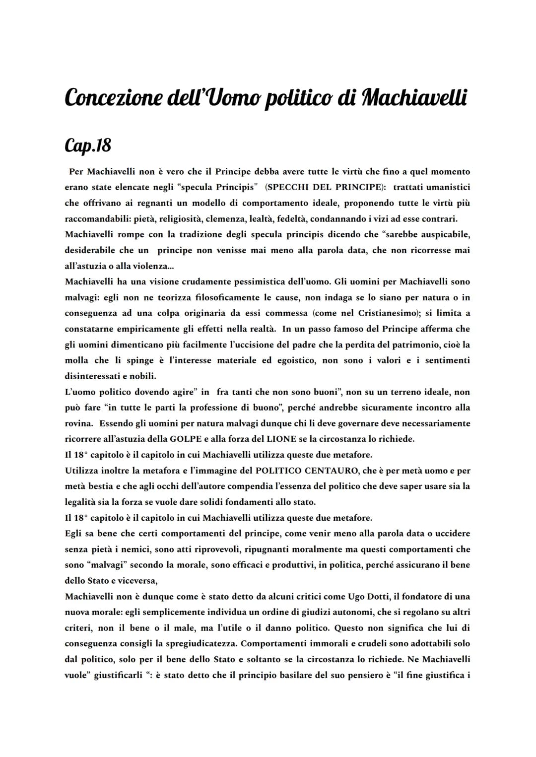 
<p>Niccolò Machiavelli è un intellettuale inserito nel panorama cinquecentesco, collocato però in un ambito culturale e letterario profonda