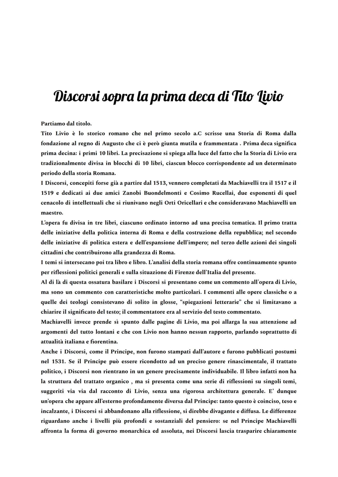 
<p>Niccolò Machiavelli è un intellettuale inserito nel panorama cinquecentesco, collocato però in un ambito culturale e letterario profonda