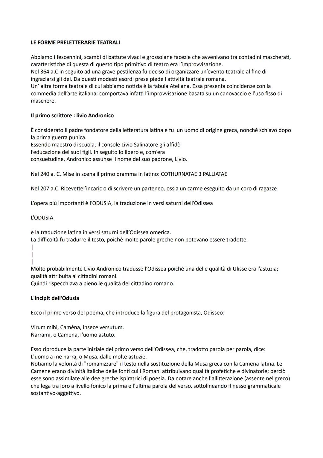 # Contesto storico e caratteristiche letterarie

La letteratura latina nasce nella metà del 3 secolo a.C ed è l'insieme delle conoscenze che