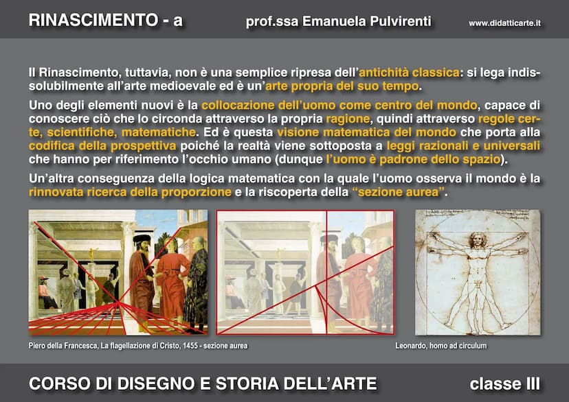 RINASCIMENTO - a
prof.ssa Emanuela Pulvirenti
11-a. PRIMO RINASCIMENTO
CORSO DI DISEGNO E STORIA DELL'ARTE
www.didatticarte.it
classe III RI