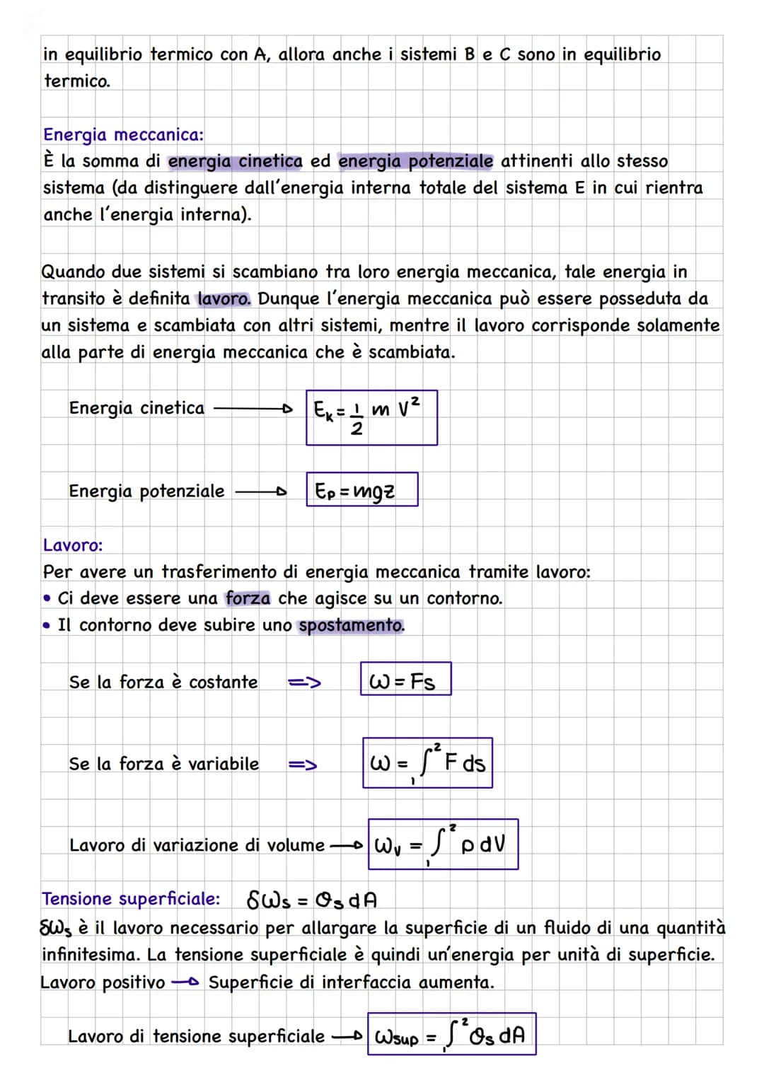 TERMODINAMICA
La termodinamica si occupa delle reciproche
trasformazioni tra le varie forme di energia in
sistemi interagenti tra loro.
SIST