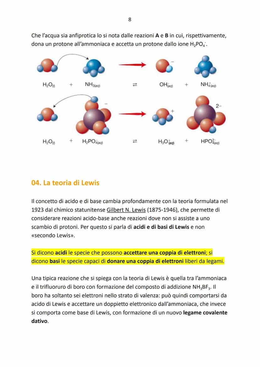 Acidi e basi
Argomenti:
→ Le teorie sugli acidi e sulle basi
➜ La teoria di Arrhenius
➜ La teoria di Brønsted e Lowry
→ La teoria di Lewis
→