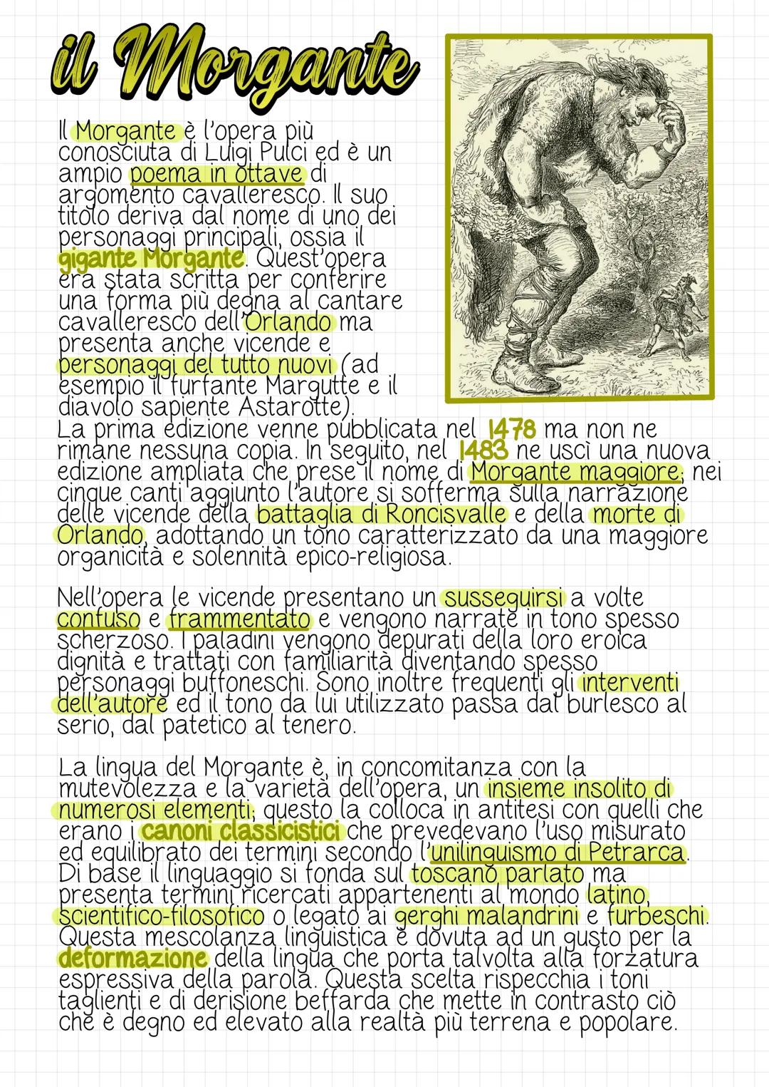 Quigi Pulci
LA VITA
Luigi Pulci nacque a Firenze nel 1432 e,
durante la sua formazione, imparò il
latino ma non ai livelli di raffinatezza
t