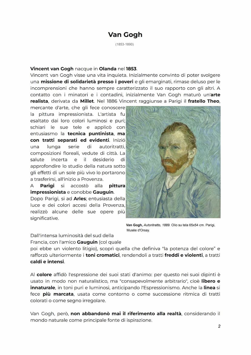 Postimpressionismo
(Arte e immagine)
Nel 1886 venne allestita l'ultima mostra della pittura impressionista: il gruppo, di
fatto, all'epoca s