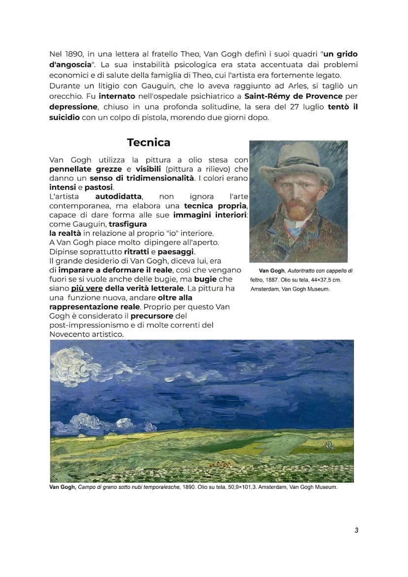 Postimpressionismo
(Arte e immagine)
Nel 1886 venne allestita l'ultima mostra della pittura impressionista: il gruppo, di
fatto, all'epoca s