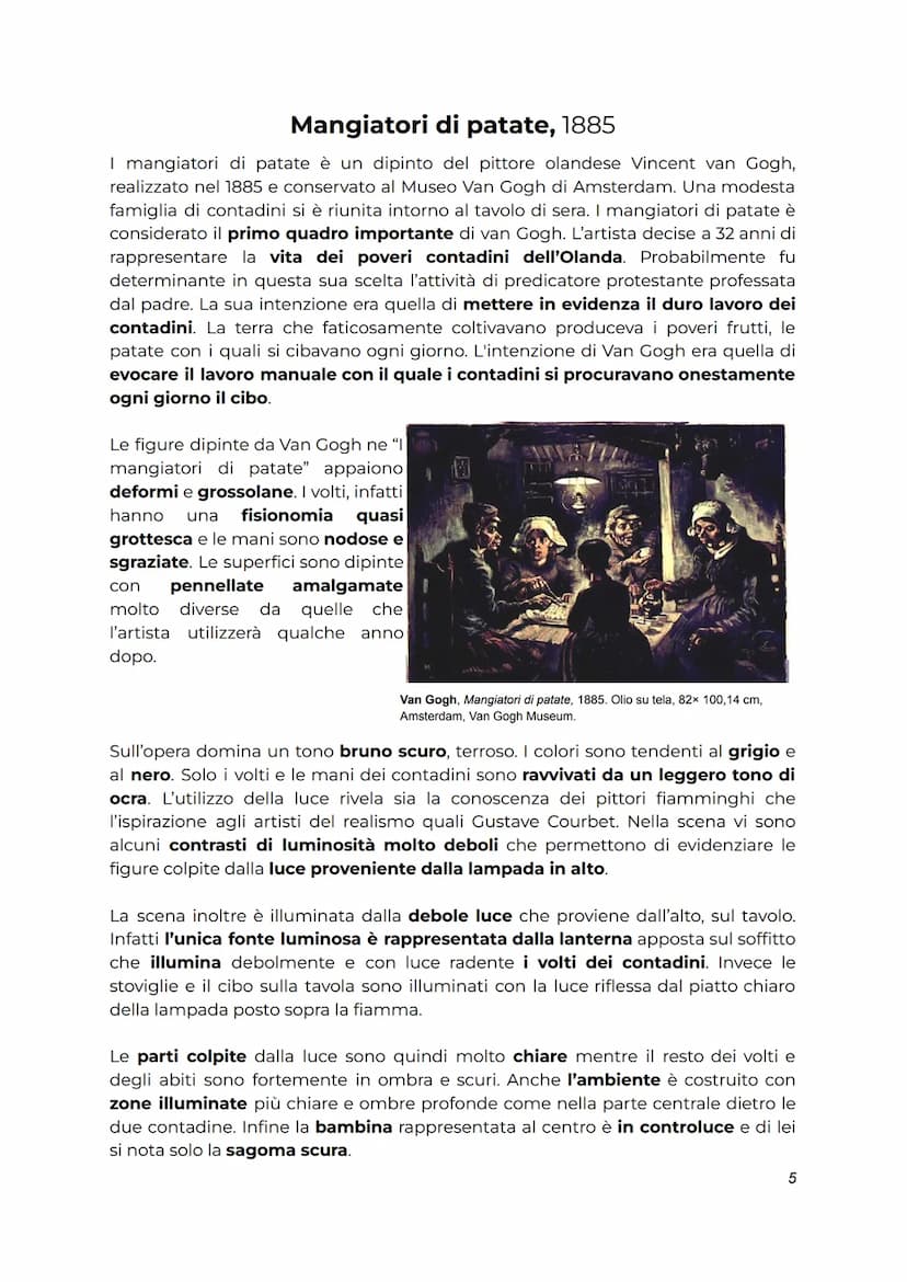 Postimpressionismo
(Arte e immagine)
Nel 1886 venne allestita l'ultima mostra della pittura impressionista: il gruppo, di
fatto, all'epoca s