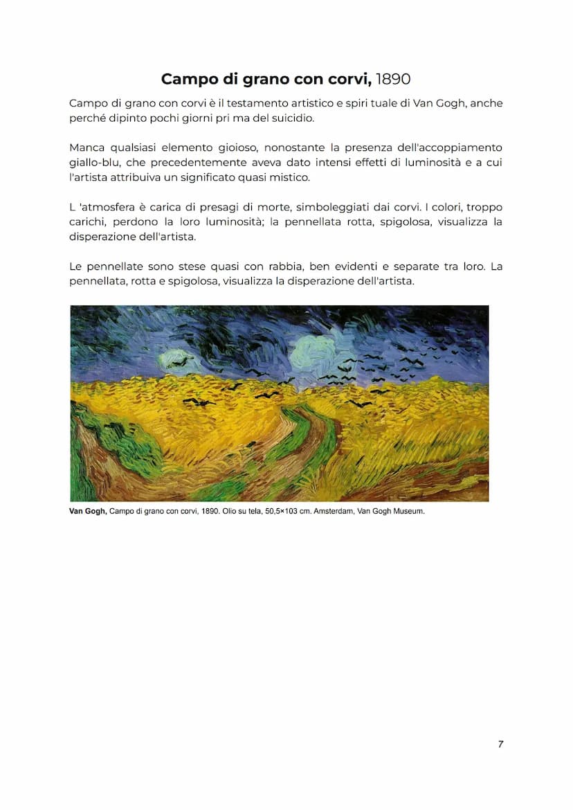 Postimpressionismo
(Arte e immagine)
Nel 1886 venne allestita l'ultima mostra della pittura impressionista: il gruppo, di
fatto, all'epoca s