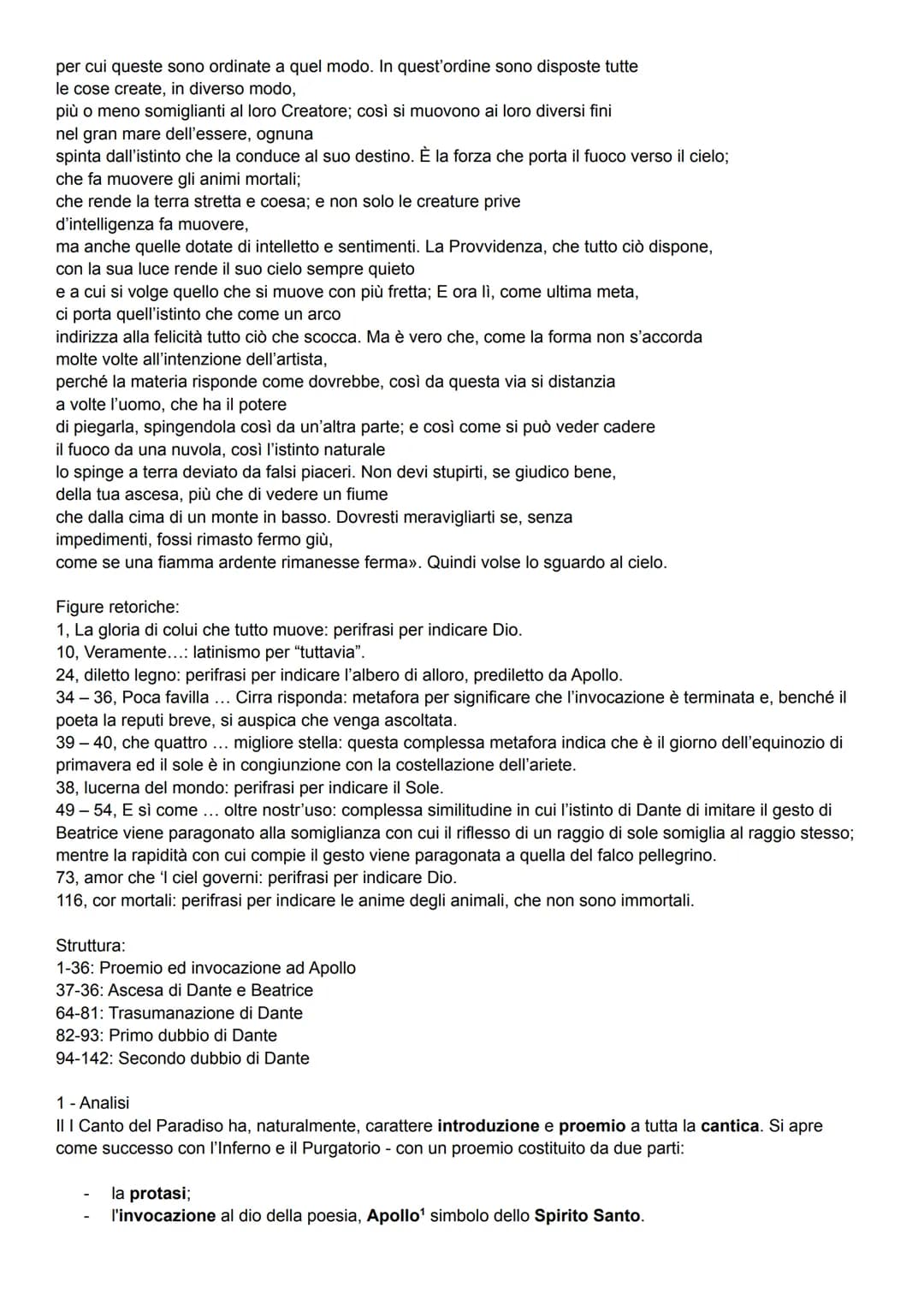 Testo
La gloria di colui che tutto move
per l'universo penetra, e risplende
in una parte più e meno altrove.
Nel ciel che più de la sua luce