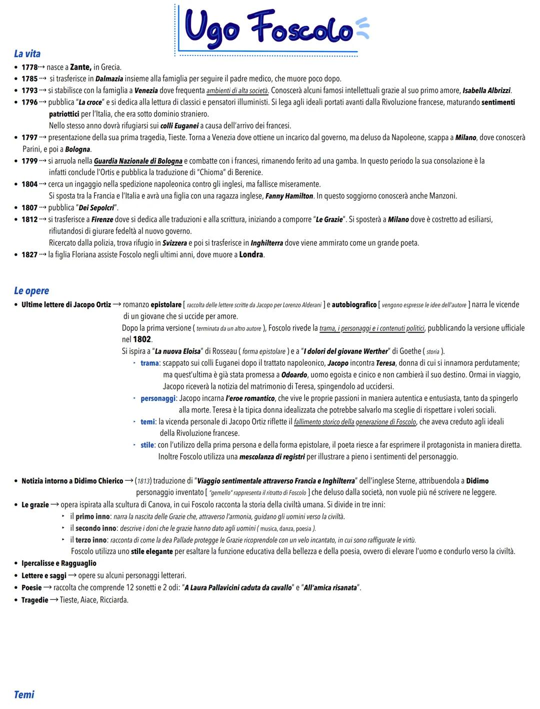 He Primo Ottocento
Neoclassicismo e Preromanticismo
Con il termine «Neoclassicismo»> si indica una corrente letteraria e artistica che si sv