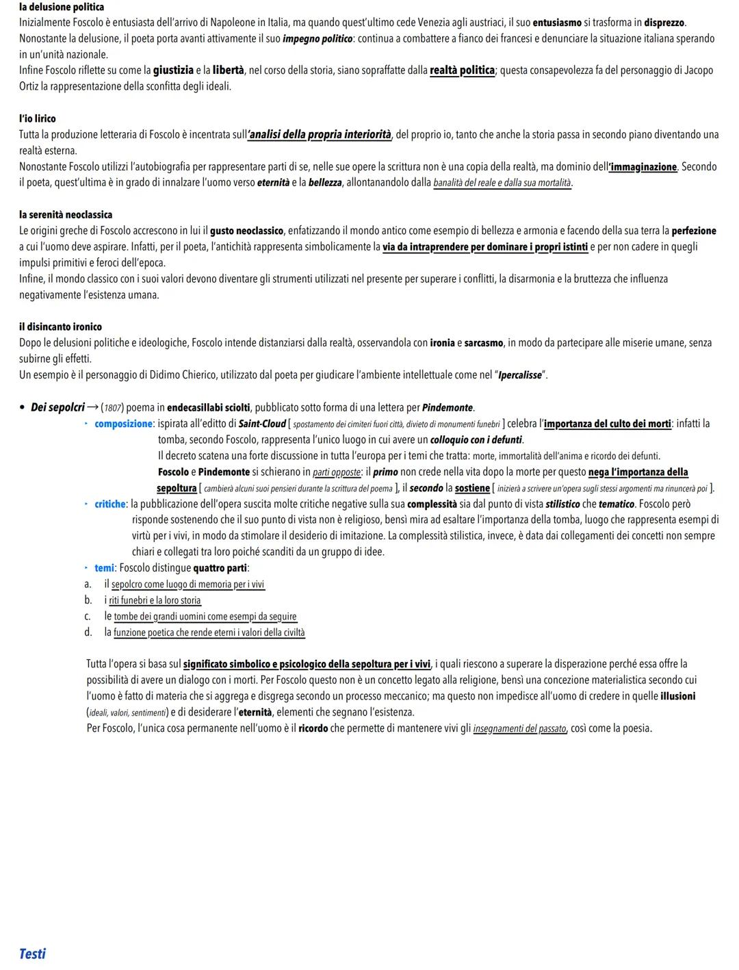 He Primo Ottocento
Neoclassicismo e Preromanticismo
Con il termine «Neoclassicismo»> si indica una corrente letteraria e artistica che si sv