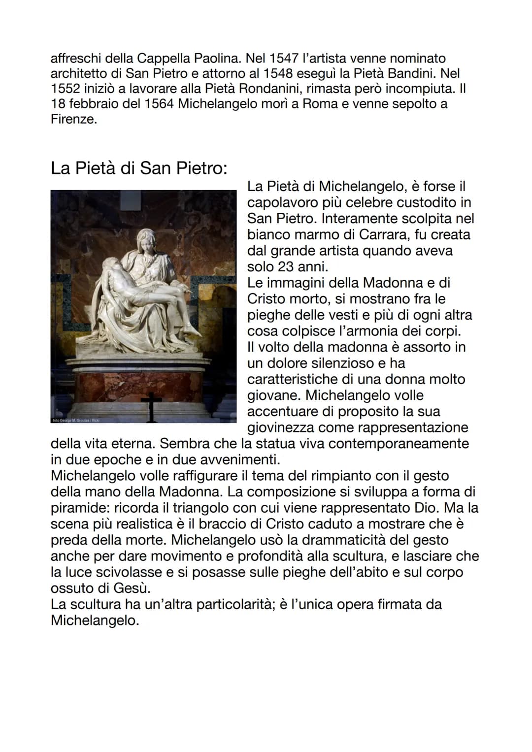 Michelangelo
Vita e filosofia artistica:
Michelangelo Buonarroti nasce a
Caprese il 6 marzo del 1475 da
Ludovico Buonarroti e da Francesca
d