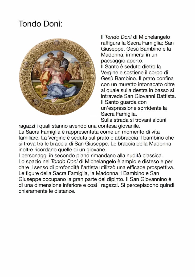 Michelangelo
Vita e filosofia artistica:
Michelangelo Buonarroti nasce a
Caprese il 6 marzo del 1475 da
Ludovico Buonarroti e da Francesca
d