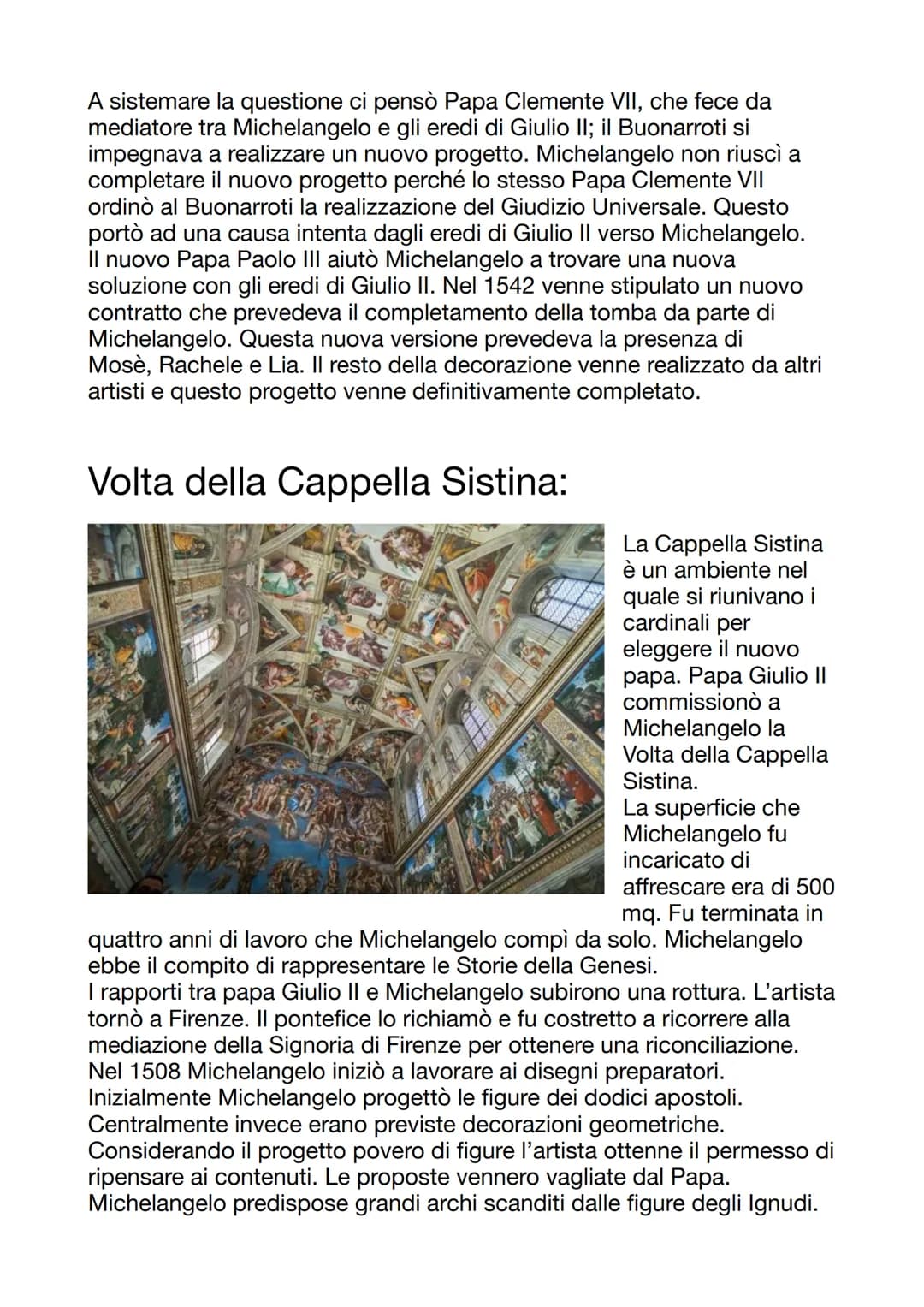 Michelangelo
Vita e filosofia artistica:
Michelangelo Buonarroti nasce a
Caprese il 6 marzo del 1475 da
Ludovico Buonarroti e da Francesca
d