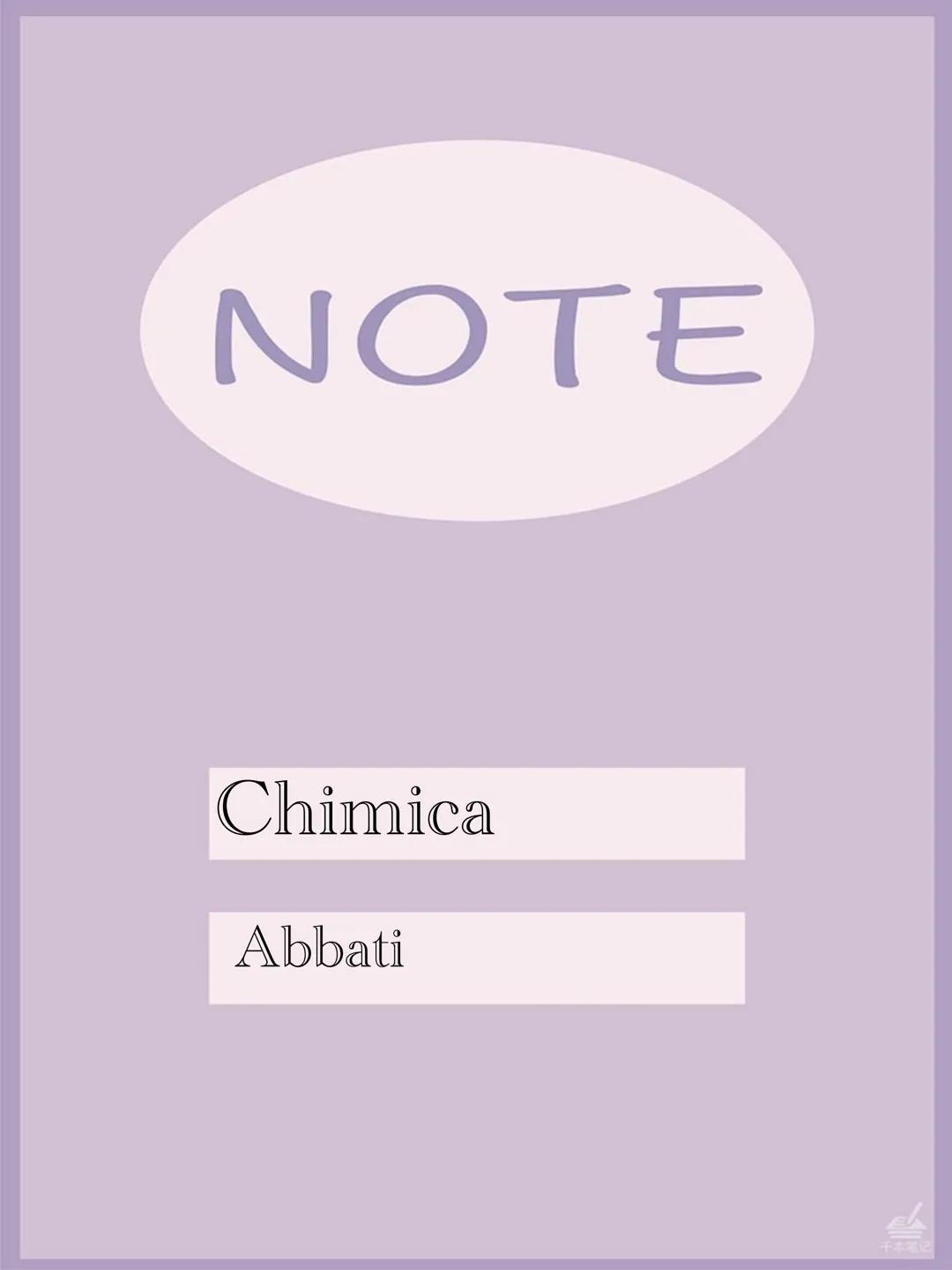 NOTE
Chimica
Abbati Chimica
• ATOMO
L' atomo è la più piccola parte di un
elemento chimico che conserva le
proprietà chimiche dell'elemento 