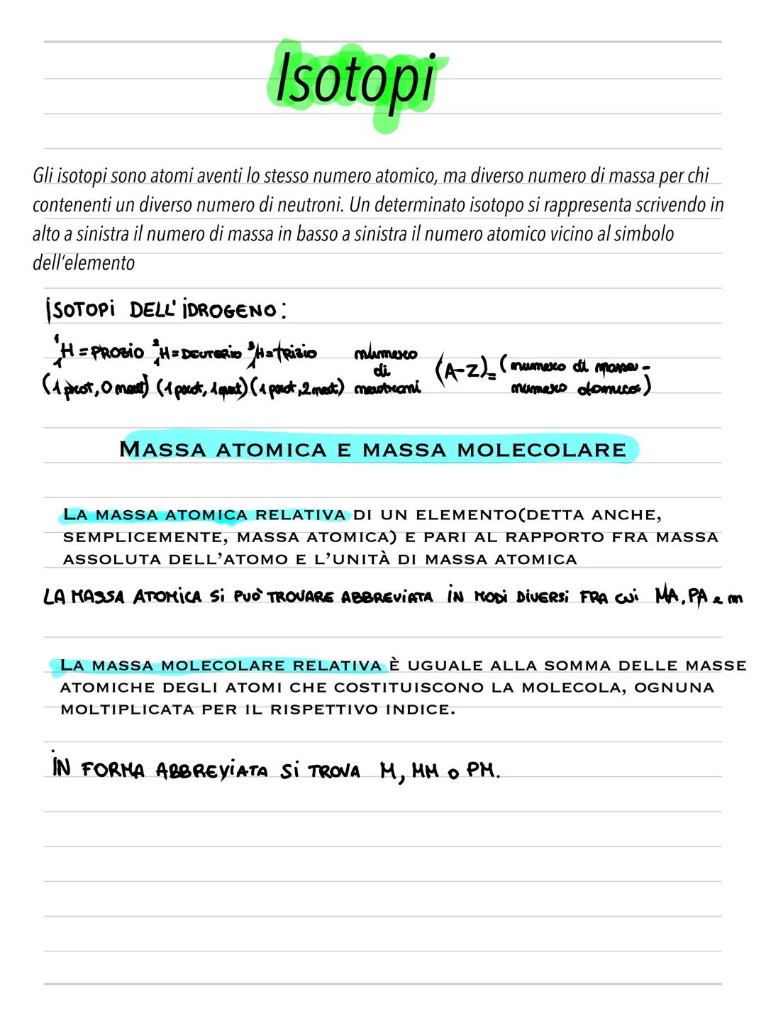 NOTE
Chimica
Abbati Chimica
• ATOMO
L' atomo è la più piccola parte di un
elemento chimico che conserva le
proprietà chimiche dell'elemento 