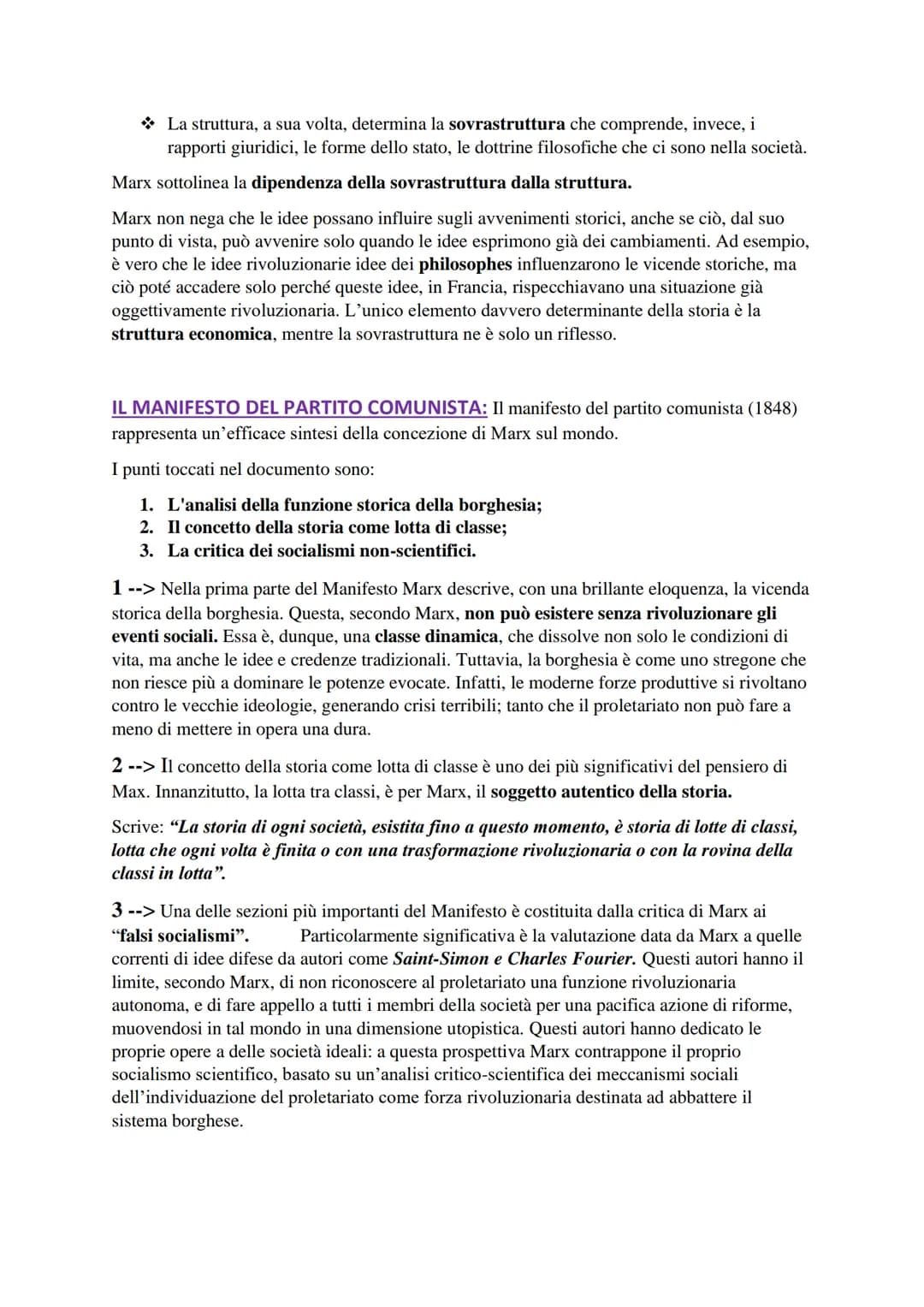 MARX
Collochiamo Marx in pieno 800, periodo in cui la scienza otteneva successi e la
tecnica continuava a progredire, in unione alla miseria