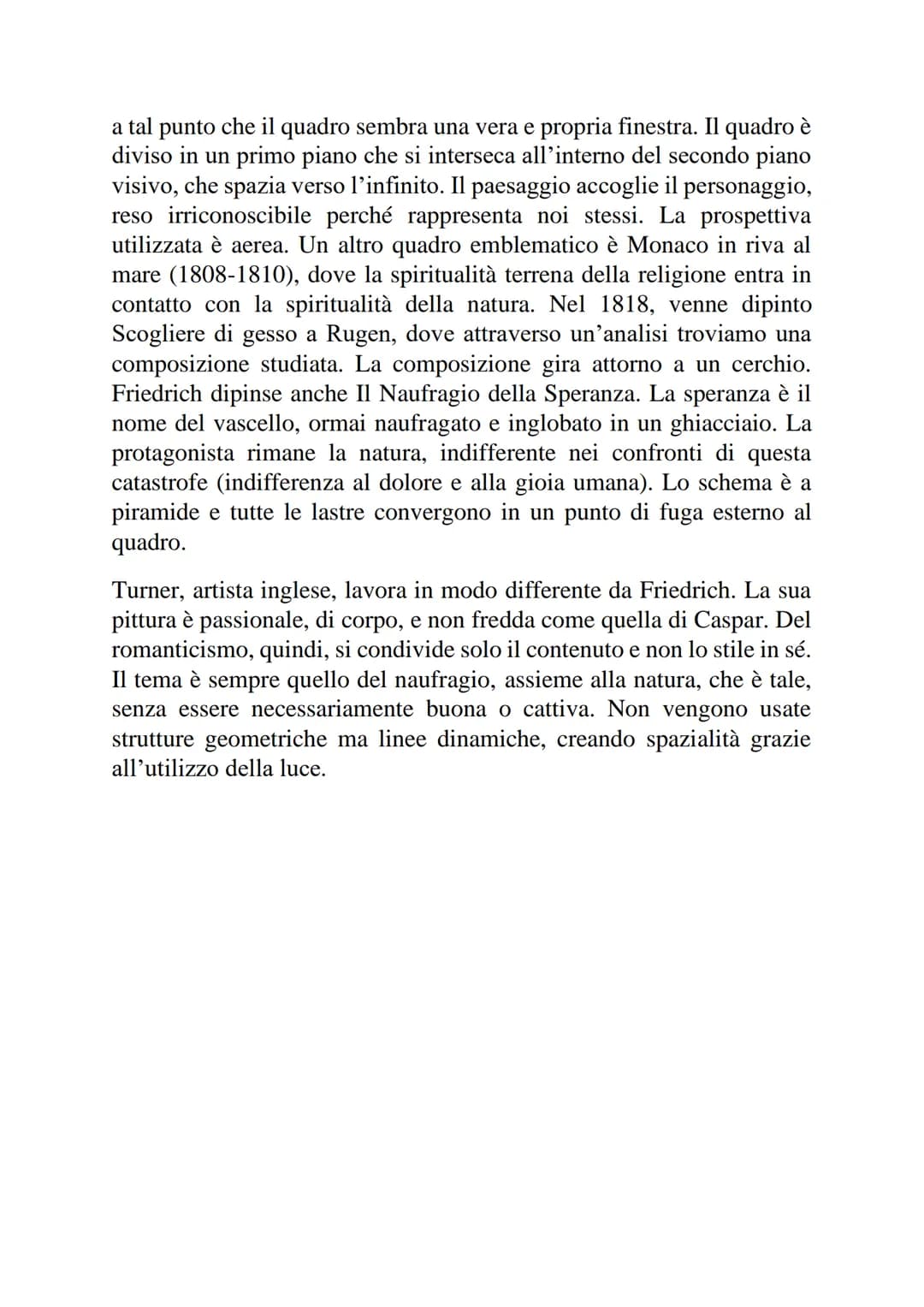 ROMANTICISMO NELL'ARTE
Il romanticismo contiene tante declinazioni, conclusorio della
sofferenza occidentale con un passaggio verso una nuov